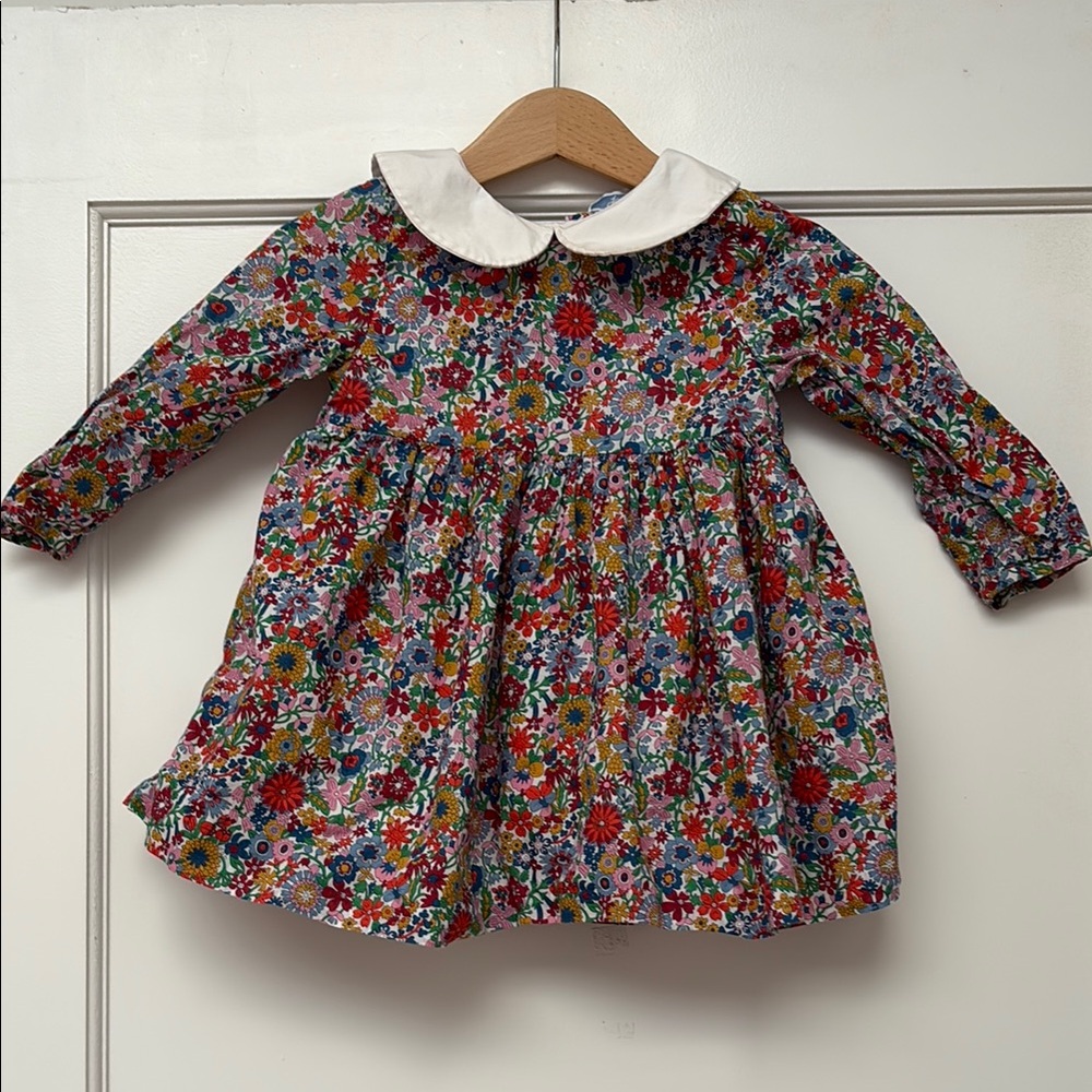 Jacadi Floral Kids Dress with White Collar